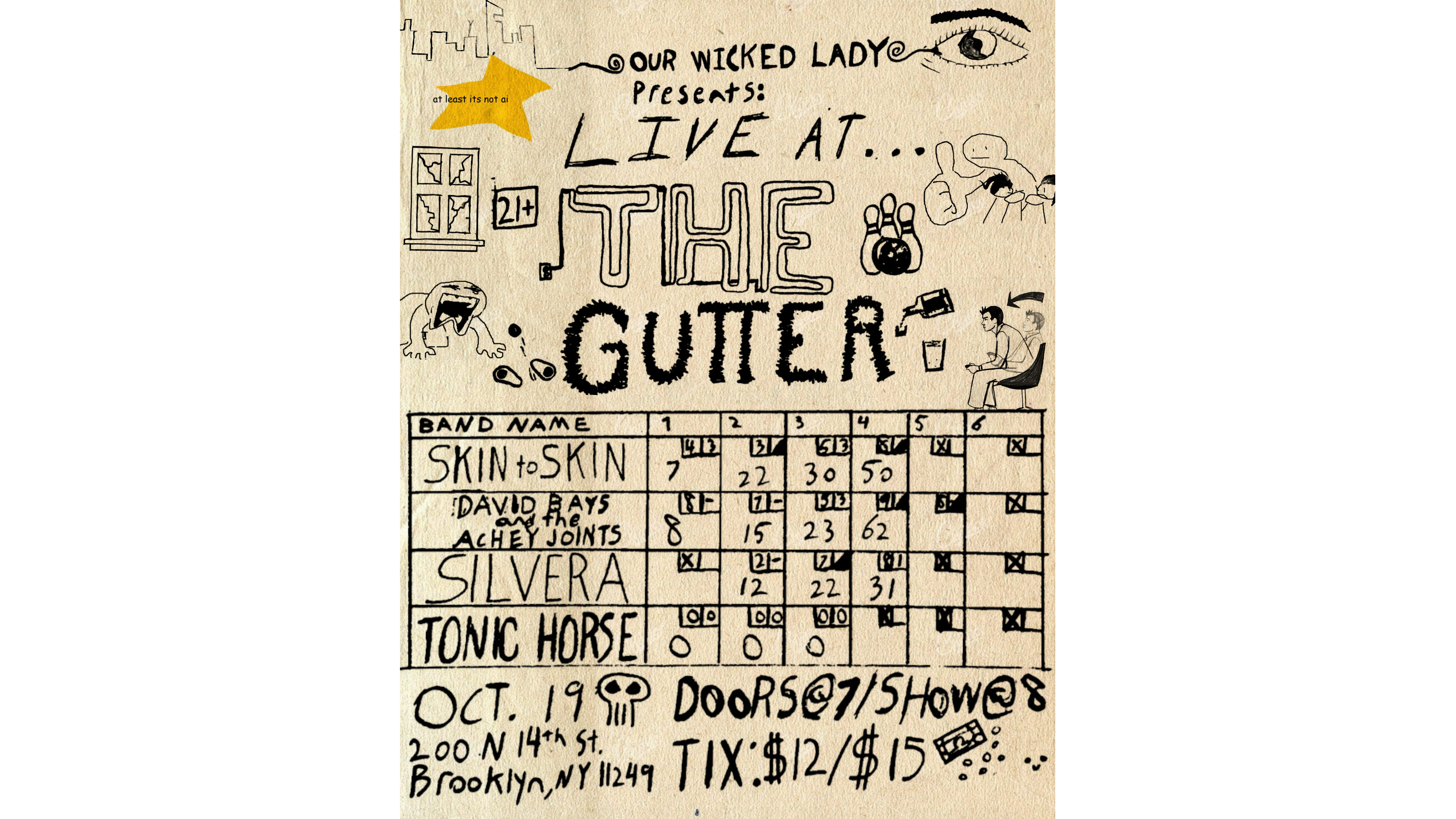Tonic Horse, Silvera, David Bays and the Achey Joints, Skin to Skin