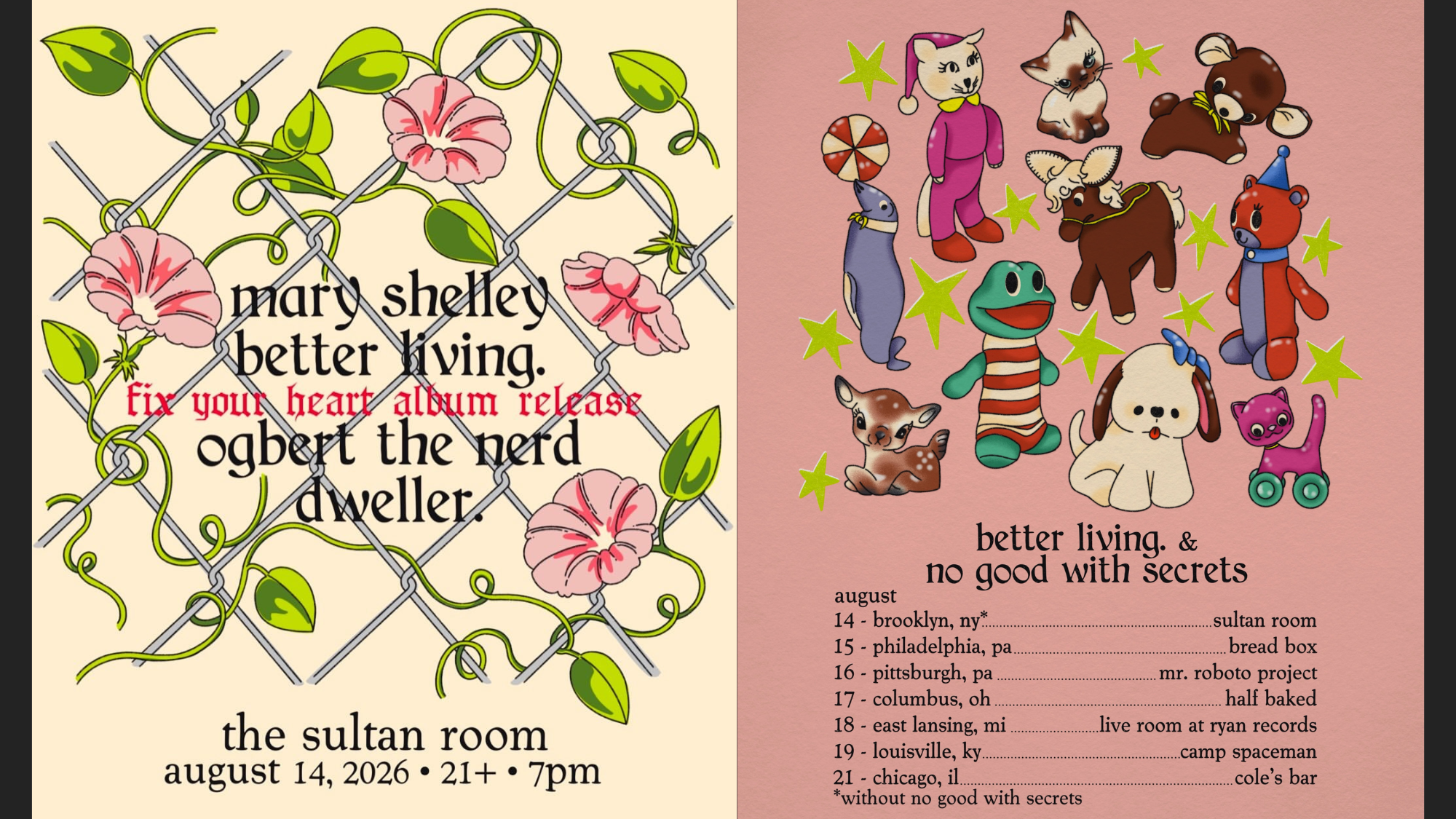 betterliving. release show and tour poster better living. release show and tour poster