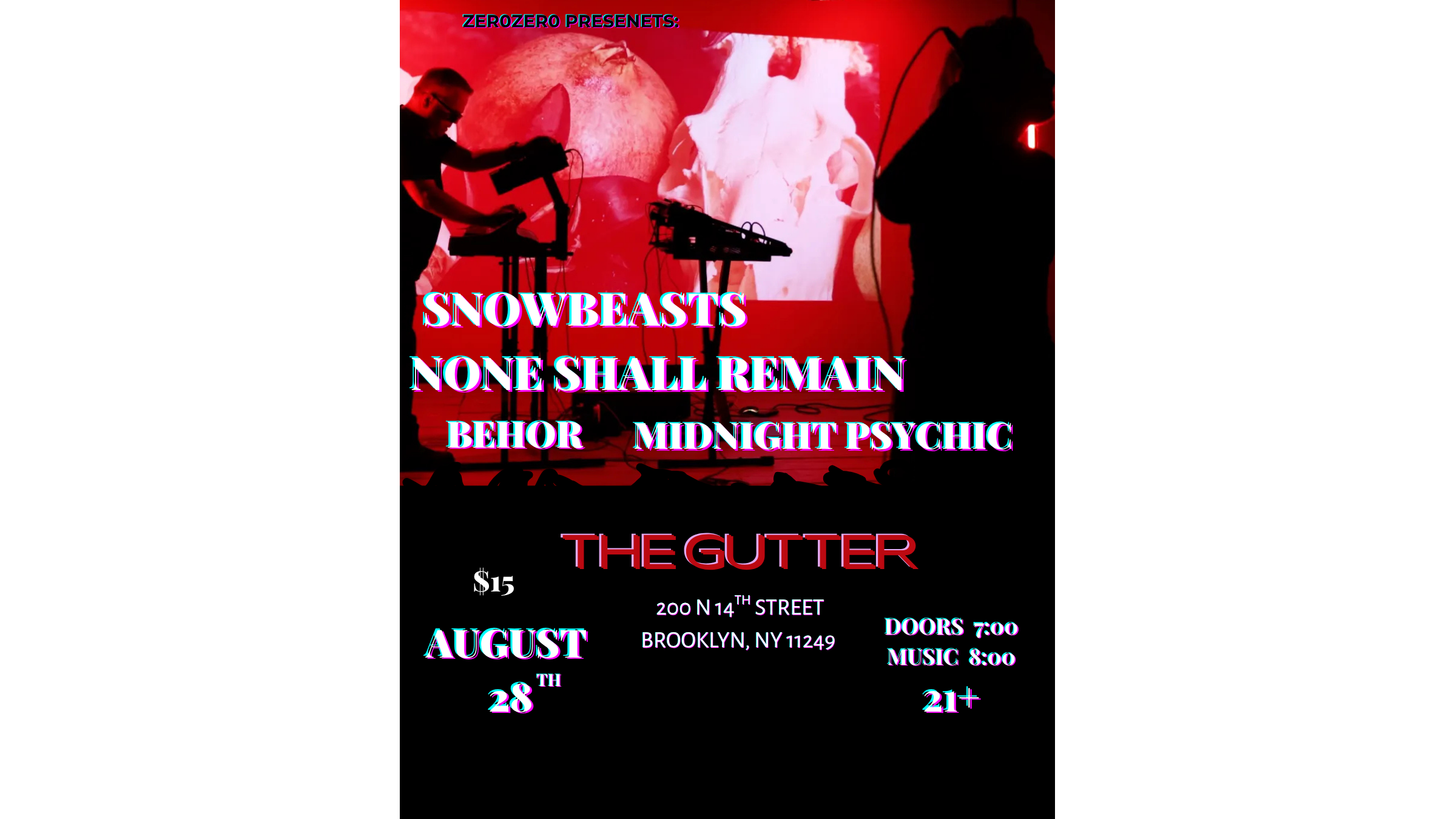 OWL PRESENTS! Snowbeasts at Our Wicked Lady