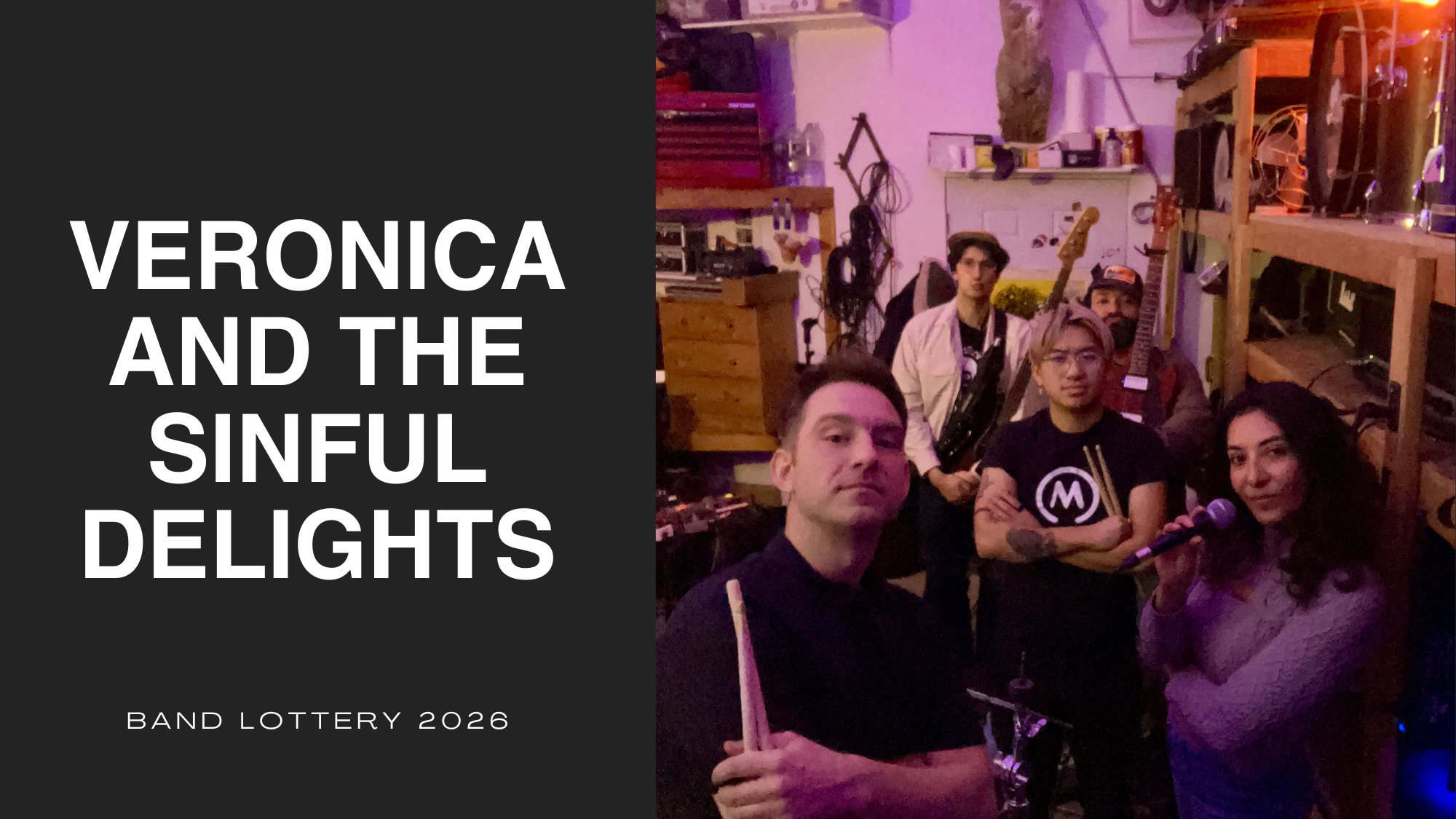 VERONICA AND THE SINFUL DELIGHTS IS A BAND VERONICA AND THE SINFUL DELIGHTS IS A BAND