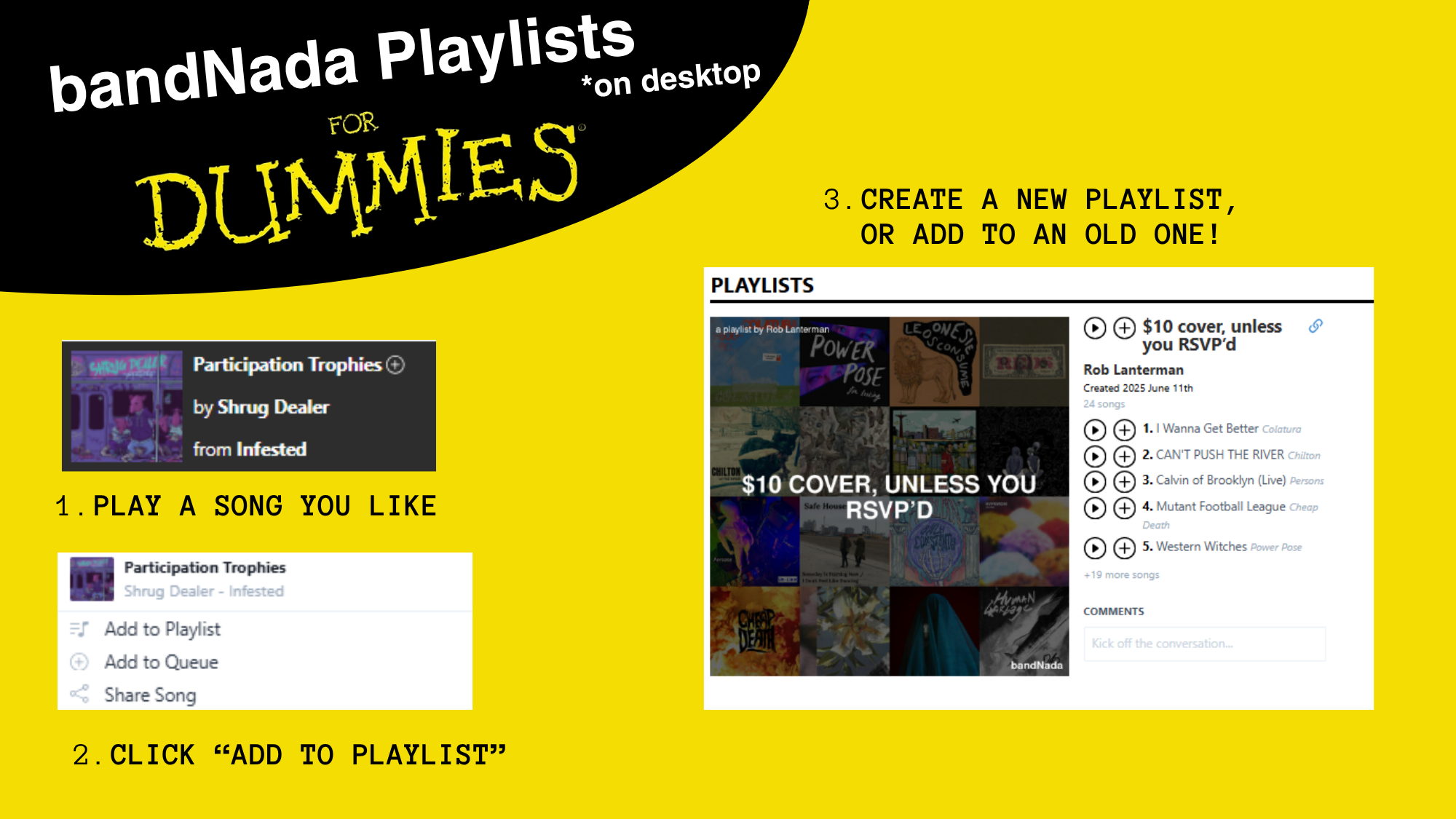bandNada Playlists on Desktop for Dummies bandNada Playlists on Desktop for Dummies